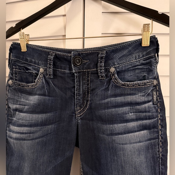 Silver Jeans Denim - Silver Suki Baby Boot Jeans Dark Blue Size 29